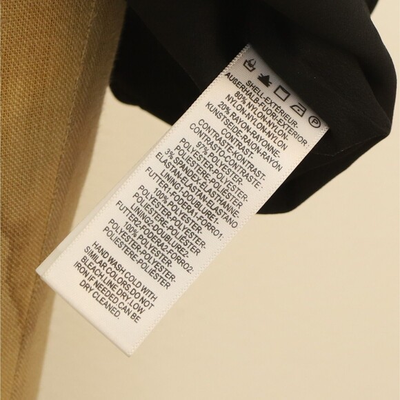 Dress The Population Chante Dress XS Lace Asymmetrical Neck Black Multi EUC B8 - Picture 6 of 6